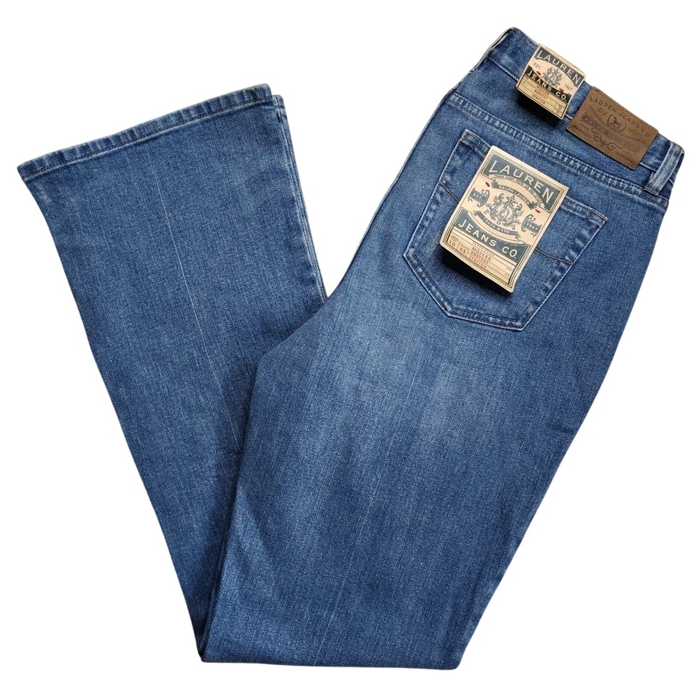 Lauren Jeans Co Bootcut Jeans Womens 10 Blue NEW Sydney Mid Rise Stretch
